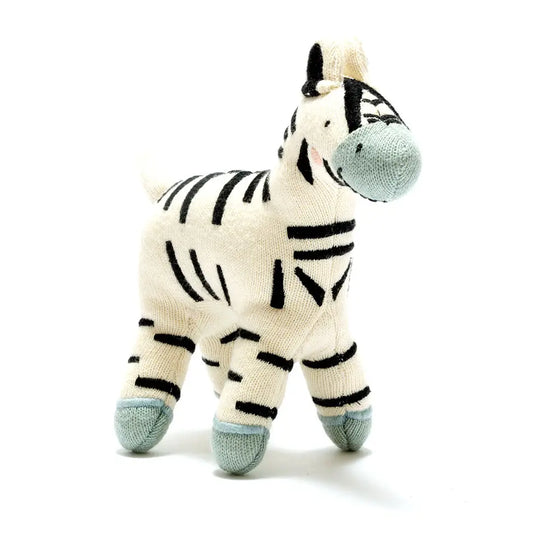 Organic Cotton Ziggy Zebra Plush Toy