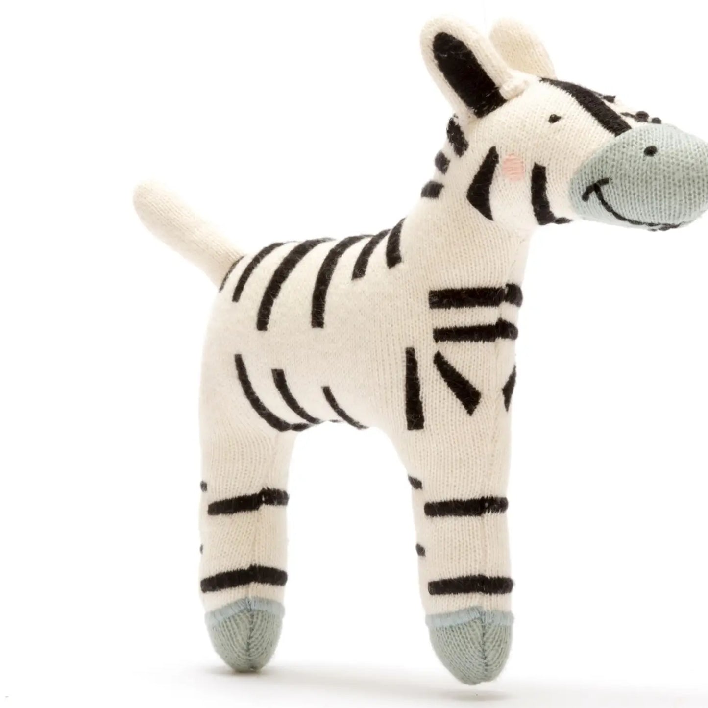 Small Organic Zebra Baby Plush Toy