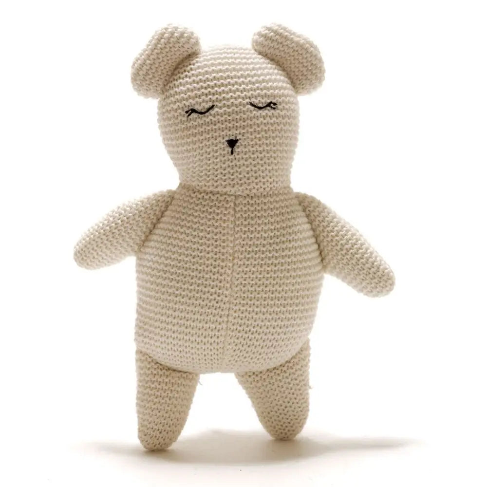 Organic Cotton Teddy Bear - White